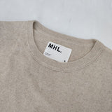 MHL. 596-9260503 DRY LINEN COTTON VEST ノースリーブニット ベスト ベージュ メンズ エムエイチエル【中古】5-1016M∞