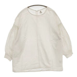 RNA シャーリングブラウス 定価7920円 B-2642 コットンリネン ブラウス シャツ ライトベージュ レディース アールエヌエー【中古】5-1016M∞