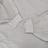 RNA シャーリングブラウス 定価7920円 B-2642 コットンリネン ブラウス シャツ ライトベージュ レディース アールエヌエー【中古】5-1016M∞