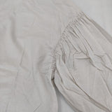 RNA シャーリングブラウス 定価7920円 B-2642 コットンリネン ブラウス シャツ ライトベージュ レディース アールエヌエー【中古】5-1016M∞