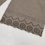 Pual ce cin カットワーク インナーパンツ ぺチ パンツ グレー レディース ピュアルセシン【中古】5-1016G∞