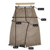 Pual ce cin カットワーク インナーパンツ ぺチ パンツ グレー レディース ピュアルセシン【中古】5-1016G∞