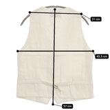 nest Robe 01141-1127 リネン ジレ ベスト アイボリー レディース ネストローブ【中古】5-1113M∞