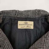 nest Robe グレンチェック フード 01143-2104 ショート丈 コート グレー ブラック レディース ネストローブ【中古】5-1108T♪