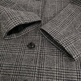 nest Robe グレンチェック フード 01143-2104 ショート丈 コート グレー ブラック レディース ネストローブ【中古】5-1108T♪