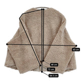 nest Robe ウールボアノーカラージャケット 01223-1035 ノーカラージャケット ベージュ レディース ネストローブ【中古】5-1108T♪