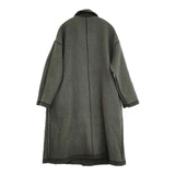 nest Robe シェットランドウールフード付きコート 01193-1184 定価58300円 リバーシブル コート カーキ レディース ネストローブ【中古】5-1108A♪