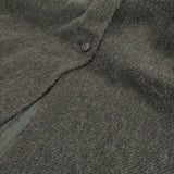 nest Robe シェットランドウールフード付きコート 01193-1184 定価58300円 リバーシブル コート カーキ レディース ネストローブ【中古】5-1108A♪