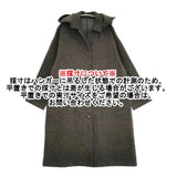 nest Robe シェットランドウールフード付きコート 01193-1184 定価58300円 リバーシブル コート カーキ レディース ネストローブ【中古】5-1108A♪
