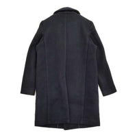 Danton ウールモッサ ラウンドカラーコート サイズ36 コート ネイビー