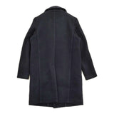 Danton ウールモッサ ラウンドカラーコート サイズ36 コート ネイビー レディース ダントン【中古】5-1115A♪