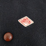 Danton ウールモッサ ラウンドカラーコート サイズ36 コート ネイビー レディース ダントン【中古】5-1115A♪