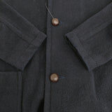 Danton ウールモッサ フード付き サイズ36 コート ネイビー レディース ダントン【中古】5-1115A♪