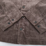 nest Robe コーデュロイ 01203-1006 ブルゾン ノーカラージャケット ブラウン レディース ネストローブ【中古】5-1206T♪