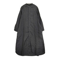 nest Robe 01161-1086-2 リネン バンドカラー シャツ ワンピース ブラック レディース ネストローブ【中古】5-0819M♪