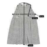 nest Robe アリゾナコトンボーダーワンピース 01221-1015-1 ギャザー ワンピース ホワイト ネイビー レディース ネストローブ【中古】5-0819S♪