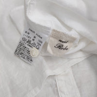 nest Robe 襟レース 01162-1047 ノースリーブ リネン ブラウス シャツ ホワイト レディース ネストローブ【中古】5-0819S♪