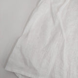 nest Robe 襟レース 01162-1047 ノースリーブ リネン ブラウス シャツ ホワイト レディース ネストローブ【中古】5-0819S♪