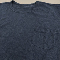 nest Robe ワイド 短丈 01152-1214 ポケット付き 無地 半袖Ｔシャツ カットソー ネイビー レディース ネストローブ【中古】5-0819S♪
