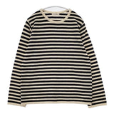 nest Robe 01202-1085-2 ボーダー 長袖 ウール混 セーター ニット ネイビー アイボリー レディース ネストローブ【中古】5-1007T△