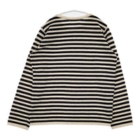 nest Robe 01202-1085-2 ボーダー 長袖 ウール混 セーター ニット ネイビー アイボリー レディース ネストローブ【中古】5-1007T△
