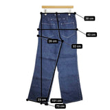 nest Robe 01125-1139 リネンジーンズ インディゴ デニムパンツ ブルー レディース ネストローブ【中古】5-1126G∞