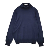 nest Robe コットンカシミヤ タートルネック 01143-1146 セーター ニット ネイビー レディース ネストローブ【中古】5-1007T△