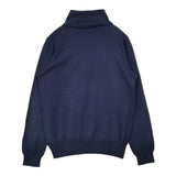 nest Robe コットンカシミヤ タートルネック 01143-1146 セーター ニット ネイビー レディース ネストローブ【中古】5-1007T△