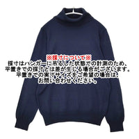 nest Robe コットンカシミヤ タートルネック 01143-1146 セーター ニット ネイビー レディース ネストローブ【中古】5-1007T△