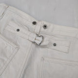 nest Robe リネンデニム 01125-1139 ジーンズ デニムパンツ オフホワイト レディース ネストローブ【中古】5-1215G∞