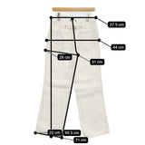 nest Robe リネンデニム 01125-1139 ジーンズ デニムパンツ オフホワイト レディース ネストローブ【中古】5-1215G∞