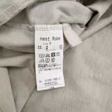 nest Robe 度詰天竺パフプルオーバー 定価8580円 01202-1085 ミント カットソー ライトグリーン レディース ネストローブ【中古】5-0819S♪