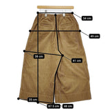 nest Robe 01183-2008 5Wソフトコールイージーキュロット ワイドパンツ コーデュロイ 定価25300円 キュロット キャメル レディース ネストローブ【中古】5-1007T△
