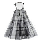 Pual ce cin チュールキャミワンピース 定価11000円 ワンピース ブラック レディース ピュアルセシン【中古】5-1126M∞