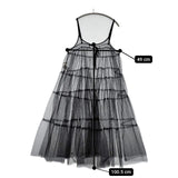 Pual ce cin チュールキャミワンピース 定価11000円 ワンピース ブラック レディース ピュアルセシン【中古】5-1126M∞