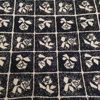 mina perhonen Lili 刺繍 チュール na3576 サイズ36 ワンピース ダークネイビー ベージュ レディース ミナペルホネン【中古】5-0815S♪