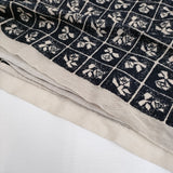 mina perhonen Lili 刺繍 チュール na3576 サイズ36 ワンピース ダークネイビー ベージュ レディース ミナペルホネン【中古】5-0815S♪