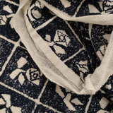 mina perhonen Lili 刺繍 チュール na3576 サイズ36 ワンピース ダークネイビー ベージュ レディース ミナペルホネン【中古】5-0815S♪