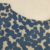 mina perhonen La3417 soda water ノースリーブドレス ウールカシミヤシルク ワンピース ブルー ライトグレー レディース ミナペルホネン【中古】5-1124M∞