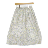 mina perhonen laundry jelly beans ld5012 サイズ38 ギャザー ロングスカート ホワイト レディース ミナペルホネンランドリー【中古】5-0815M♪