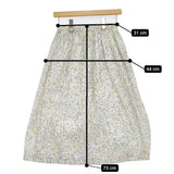 mina perhonen laundry jelly beans ld5012 サイズ38 ギャザー ロングスカート ホワイト レディース ミナペルホネンランドリー【中古】5-0815M♪