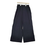 qualite レーヨンストレッチニットスリットパンツ 定価14850円 パンツ ネイビー レディース カリテ【中古】6-0221M∞