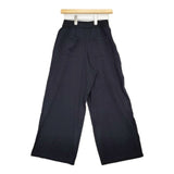 qualite レーヨンストレッチニットスリットパンツ 定価14850円 パンツ ネイビー レディース カリテ【中古】6-0221M∞
