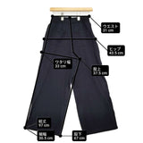 qualite レーヨンストレッチニットスリットパンツ 定価14850円 パンツ ネイビー レディース カリテ【中古】6-0221M∞