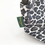 Herve Chapelier ナイロン舟型ショルダーバッグSパンサーブラン 定32780円 2885F ブラック ベージュ レディース エルベシャプリエ【中古】5-0815G♪