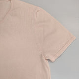 theory RASA HEARST コットンポリエステル Vネック カットソー 半袖ニットソー セーター ニット ピンク メンズ セオリー【中古】6-0422S∞