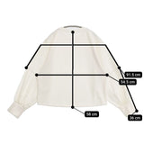 BEARDSLEY プリーツスリーブカットソー ブラウス シャツ アイボリー レディース ビアズリー【中古】5-1126M∞