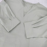 green label relaxing UNITED ARROWS P キーネック スキッパー シャツ ブラウス シャツ ライトグリーン レディース グリーンレーベルリラクシング【中古】5-1204S∞