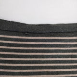 YURI+PARK ボーダー セーター ニット カーキ グレー レディース ユリパーク【中古】5-1025T∞