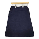 Sally Scott ウール 総柄 スカート ネイビー レディース サリースコット【中古】5-1127T∞